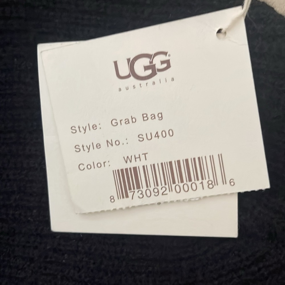 Ugg Shearling trim suede handbag - Picture 4 of 4